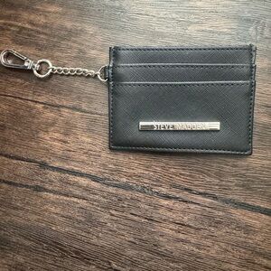 Steve Madden Black Keychain Card Holder